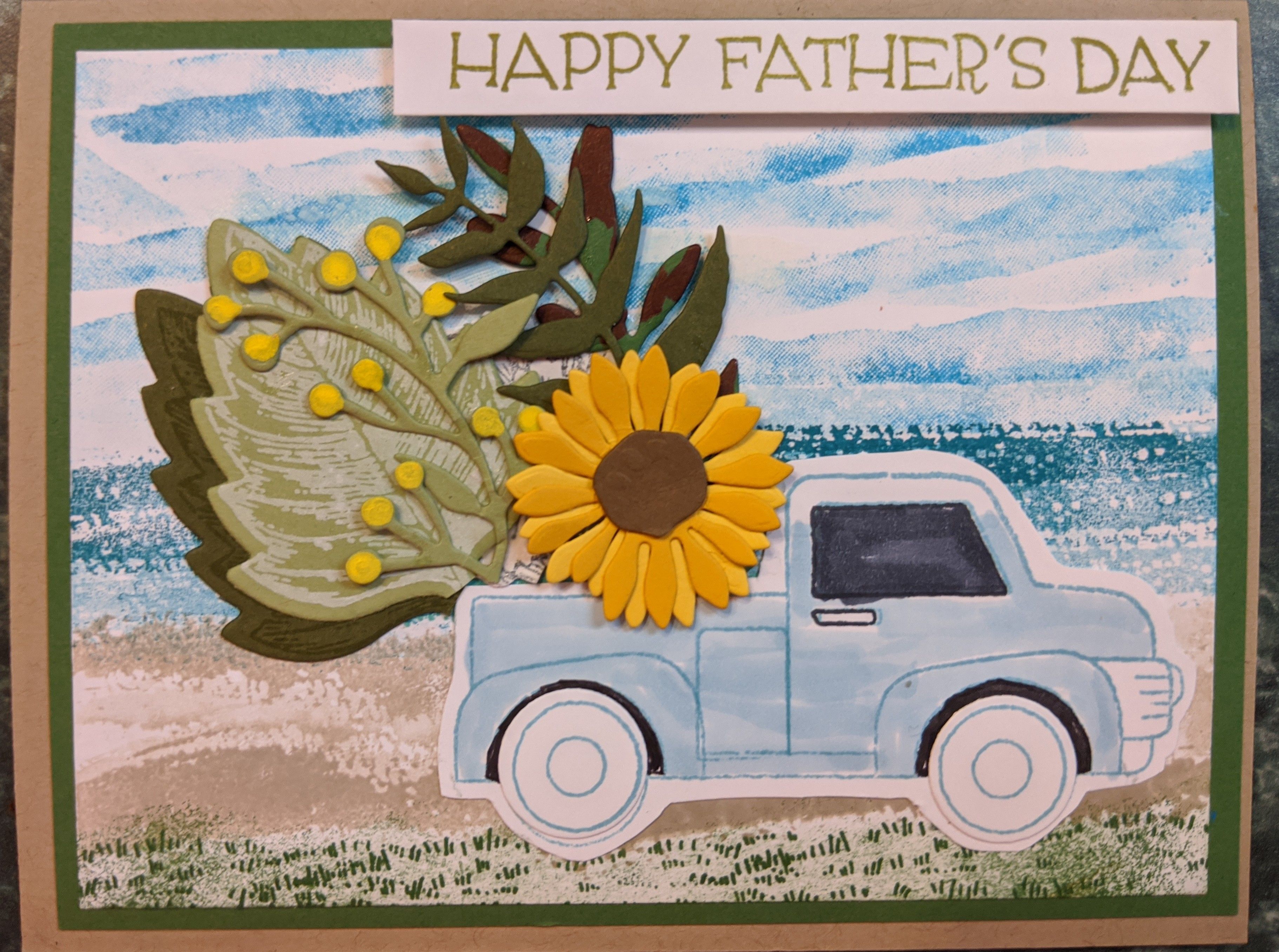 Handmade Card for Chevy Pickup/ Timeless Chevy